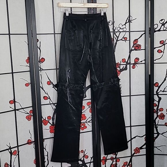 Kript PU Faux Leather Belted Pant - Picture 6 of 8